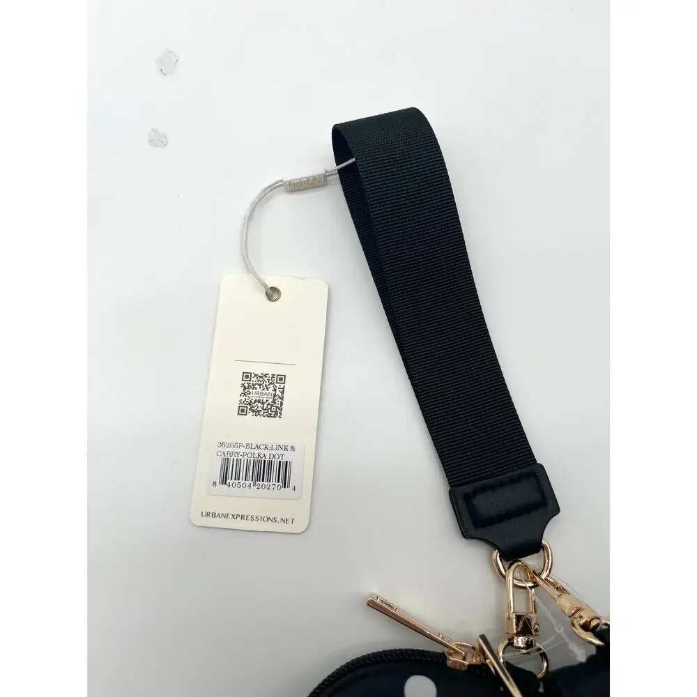 URBAN EXPRESSIONS NWT 2 Piece, Link & Carry, Polka Dot Wristlet